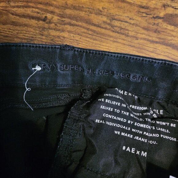 American Eagle Jeans 4 L Jegging Curvy Super Hi Rise 360 Next Level Stretch - Picture 5 of 12